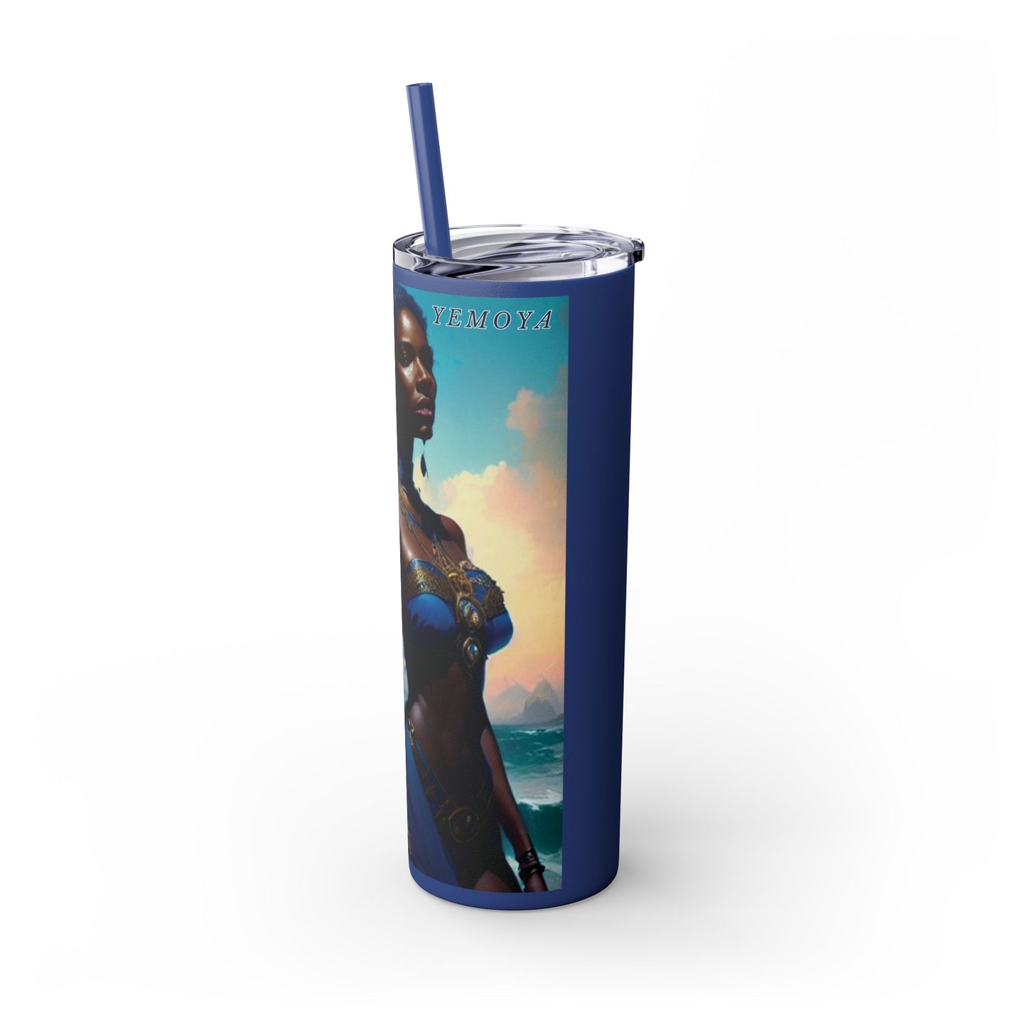 Yemoya/ Yemaya Skinny Tumbler with Straw, 20oz