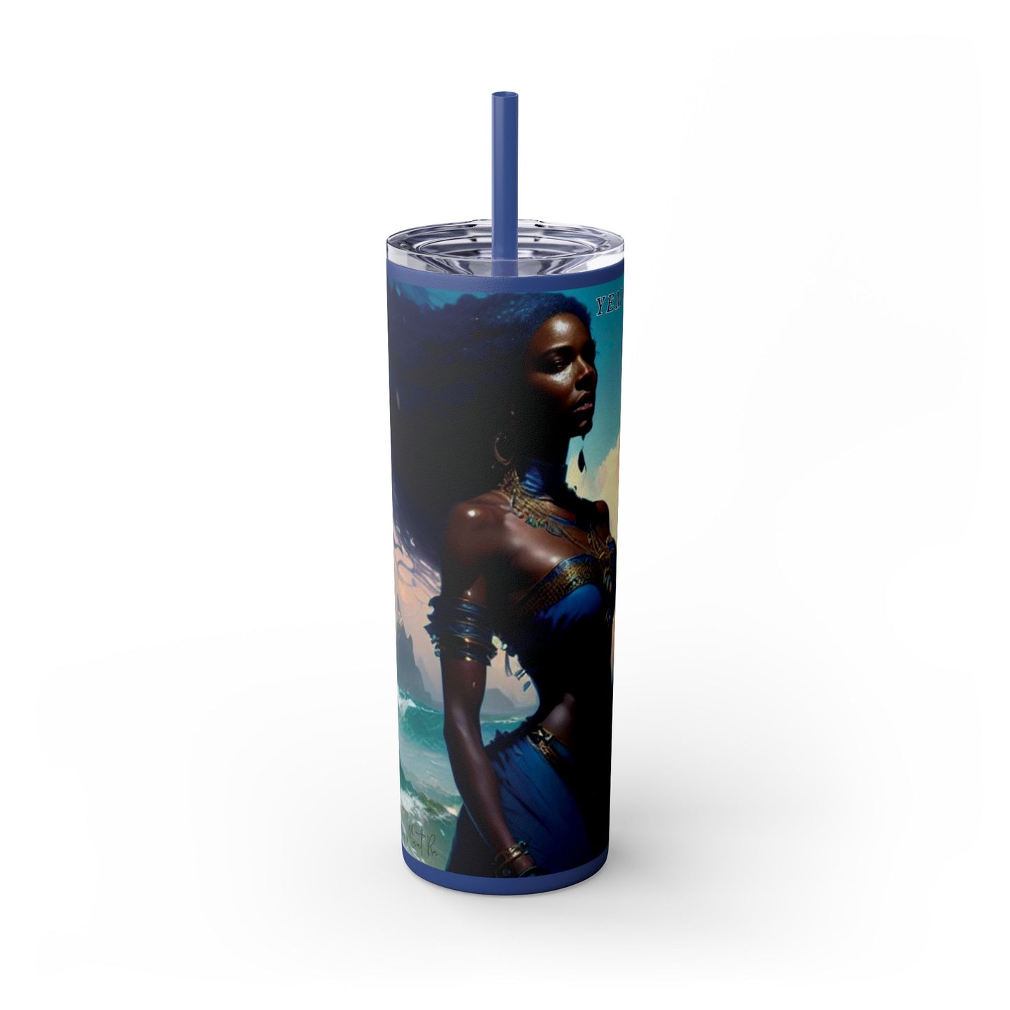 Yemoya/ Yemaya Skinny Tumbler with Straw, 20oz