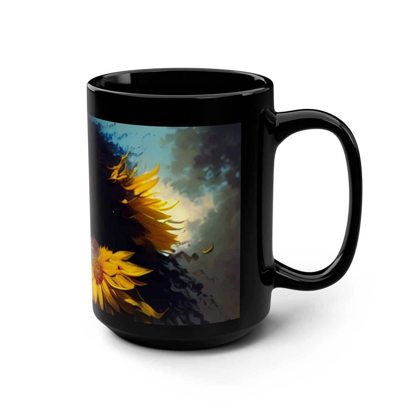 Oshun Black Mug, 15oz