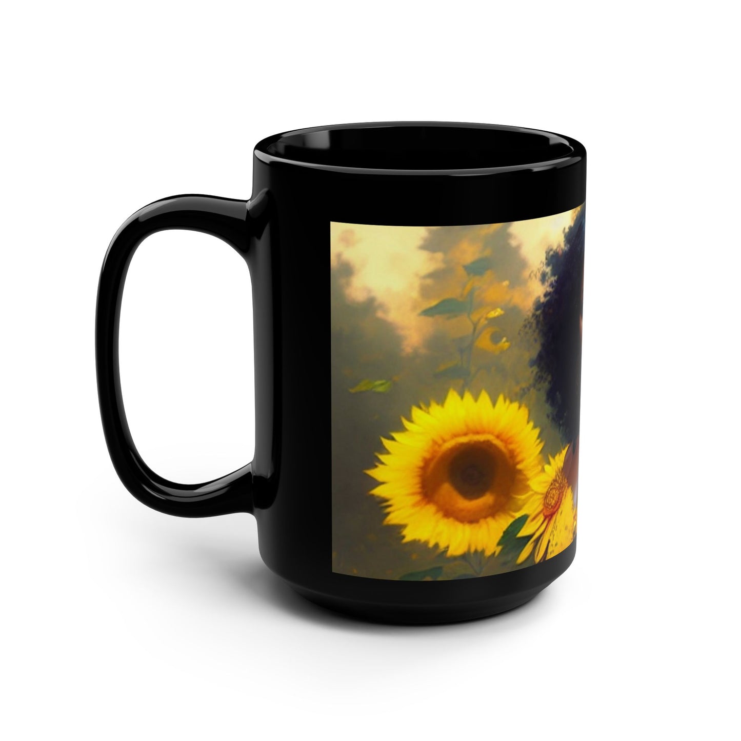 Oshun Black Mug, 15oz