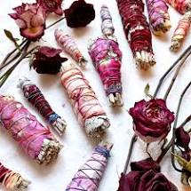 4" Rose Love Sage Smudge Stick